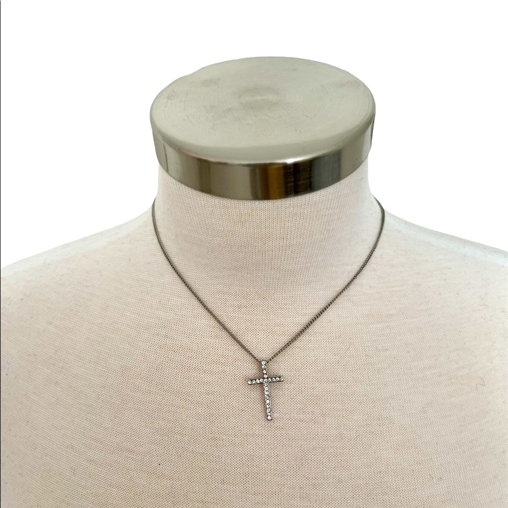 Rhinestone Cross Necklace